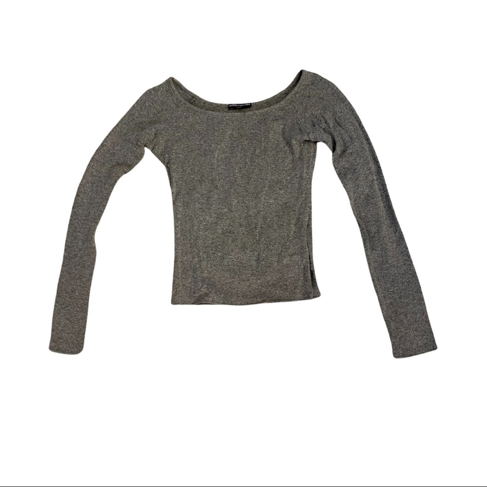 Grey long sleeve top